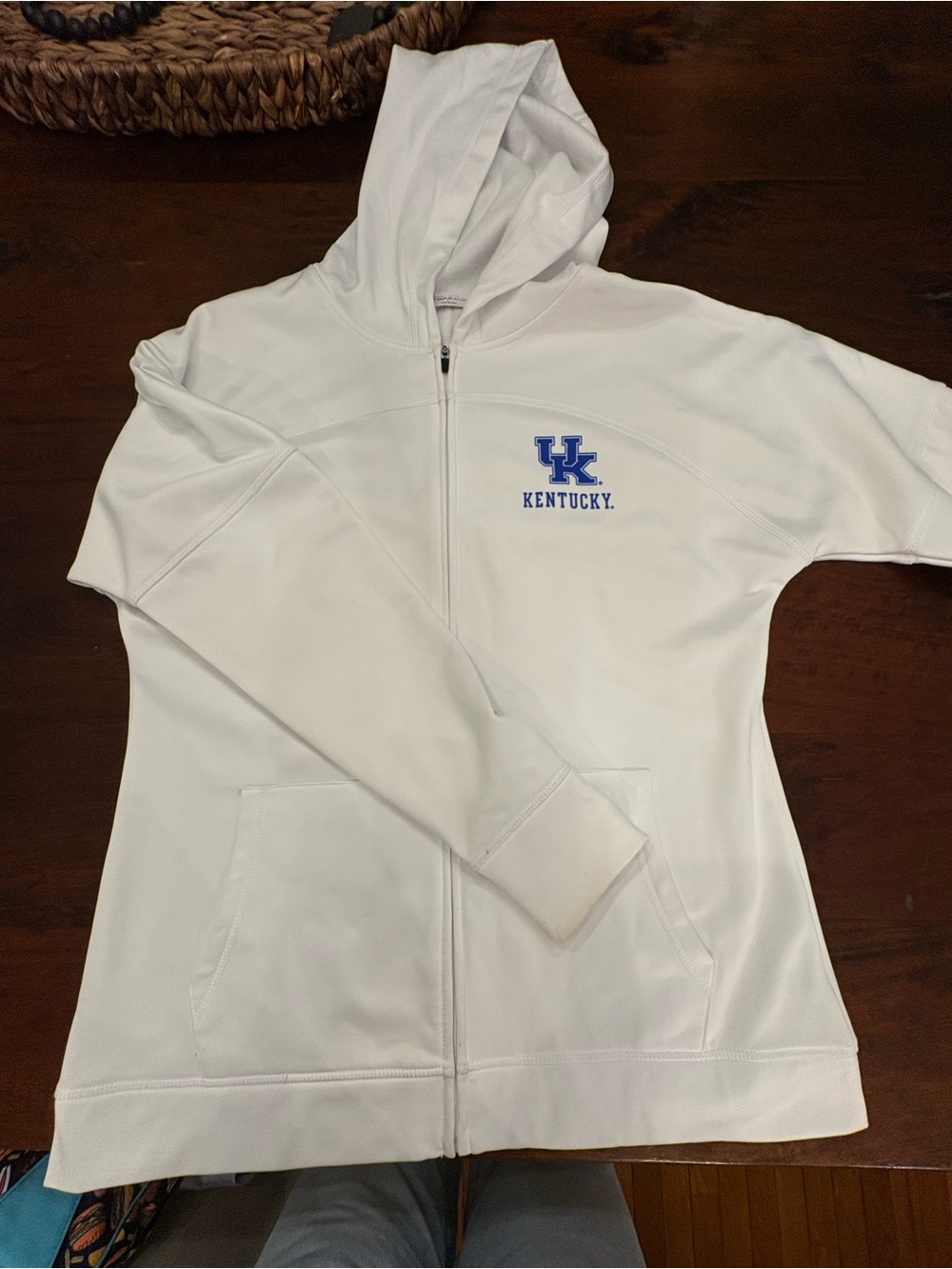 Top of the World White Kentucky Full-Zip Hoodie Jacket
